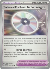 Technical Machine: Turbo Energize - 179/182 - Uncommon