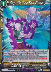 Ginyu, One Last Body Change - BT12-105 - Rare