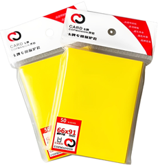 Bọc Bài / Card Sleeve màu YELLOW ( kích thước 66 x 91 mm ) x50 cái