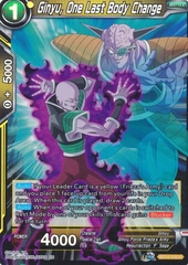 Ginyu, One Last Body Change - BT12-105 - Rare Foil