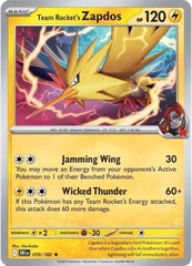 Team Rocket's Zapdos - 070/182 - Holo Rare