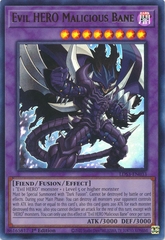 Evil HERO Malicious Bane - LDS3-EN033 - Ultra Rare 1st Edition