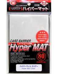 KMC Hyper Matte Clear 80ct Standard Sized Sleeves