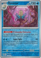 Omastar - 139/165 - Holo Rare Reverse Holo
