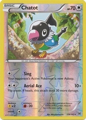 Chatot - 128/162 - Rare Reverse Holo