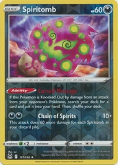 Spiritomb - 117/196 - Rare Reverse Holo