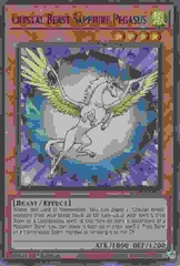 Crystal Beast Sapphire Pegasus - BLCR-EN053 - Ultra Rare 1st Edition