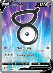 Unown V - 176/195 - Full Art Ultra Rare