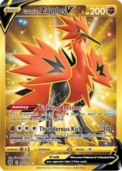 Galarian Zapdos V - 182/172 - Secret Rare