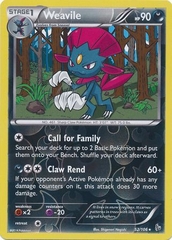 Weavile - 52/106 - Rare Reverse Holo