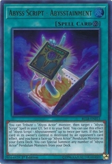 Abyss Script - Abysstainment - BLLR-EN013 - Ultra Rare 1st Edition