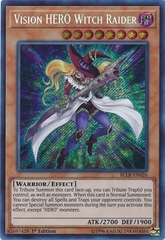 Vision HERO Witch Raider - BLLR-EN026 - Secret Rare 1st Edition