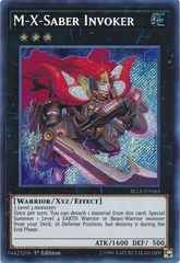 M-X-Saber Invoker - BLLR-EN063 - Secret Rare 1st Edition