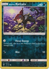 Alolan Rattata - 81/147 - Common Reverse Holo