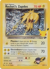 Rocket's Zapdos - 15/132 - Holo Rare (Classic Collection)