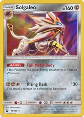 Solgaleo - 99/168 - Holo Rare