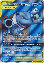 Blastoise & Piplup GX - 214/236 - Full Art Ultra Rare