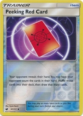 Peeking Red Card - 97/111 - Uncommon Reverse Holo