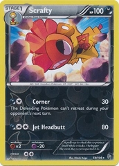 Scrafty - 59/106 - Rare Reverse Holo