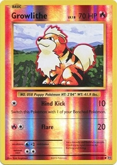 Growlithe - 17/108 - Common Reverse Holo