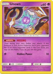 Unown - 92/214 - Rare