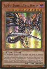 Red-Eyes Darkness Metal Dragon (alternate art) - MGED-EN009 - Gold Rare 1st Edition