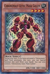 Chronomaly Aztec Mask Golem - NUMH-EN001 - Super Rare 1st Edition