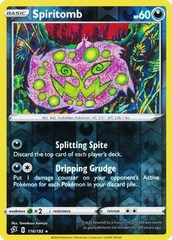 Spiritomb - 116/192 - Rare Reverse Holo