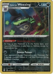 Galarian Weezing - 42/72 - Holo Rare Reverse Holo