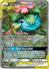Venusaur & Snivy GX - SM229 - Alternate Art Promo