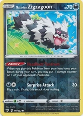 Galarian Zigzagoon - 117/202 - Common Reverse Holo