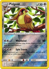 Pidgeot - 124/181 - Rare Reverse Holo