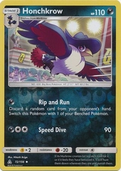 Honchkrow - 72/156 - Uncommon Reverse Holo