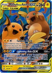 Raichu & Alolan Raichu GX - 54/236 - Ultra Rare