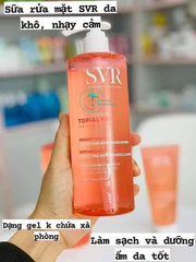 Sữa rửa mặt SVR Hồng cho da khô da nhạy cảm