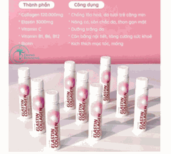 Nước Uống Elastin Collagen MasilRaon Hộp 30 Chai X 25ml Hỗ Trợ Dưỡng Da Móng Tóc