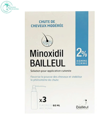 Xịt mọc tóc Minoxidil Bailleul 2% (cho nữ) và 5% (cho nam) chuẩn Pháp, kích thích mọc tóc và giảm rụng tóc