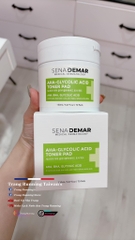 [ Hàng Hàn] Nước hoa hồng dạng miếng Sena Demar AHA-Glycolic Acid 150ml/70miếng