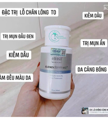 Toner BHA Obagi Clenziderm MD Pore Therapy 2% giảm mụn, dầu nhờn, 148ml