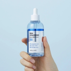 Tinh chất cấp nước WELLAGE Real Hyaluronic Blue Ampoule