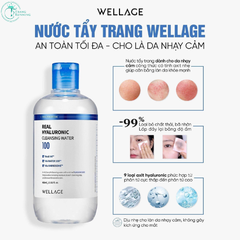 Nước Tẩy Trang Wellage Real Hyaluronic Cleansing Water 100 (Nhập Khẩu)