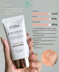Kem Chống Nắng d'Alba Nâng Tông Sáng Hồng Tự Nhiên 50ml