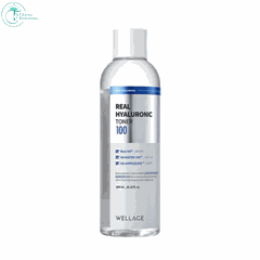 Nước Hoa Hồng Wellage Real Hyaluronic 100 Toner Cấp Ẩm Chuyên Sâu 200ml