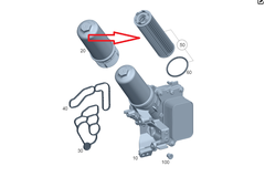 Lọc nhớt động cơ - PARTS KIT, FILT. INSERT -  A2541840600