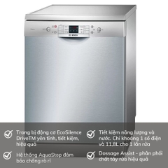 Máy Rửa Bát Bosch SMS63L08EA Serie 6 - Độc Lập