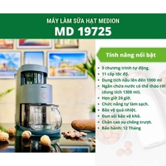 Máy Làm Sữa Hạt Medion MD19725