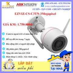 EZVIZ CS-C3TN-3M ĐỘ PHÂN GIẢI 3Megapixel-ĐÀM THOẠI 2 CHIỀU