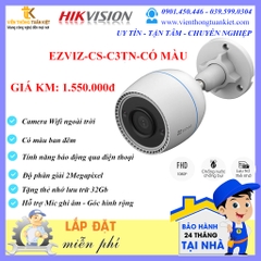EZVIZ CS-C3TN FHĐ 1080P-HỖ TRỢ MIC GHI ÂM-CÓ MÀU BAN ĐÊM