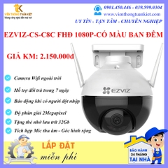 EZVIZ CS-C8C FHĐ 1080P-HỖ TRỢ MIC GHI ÂM-CÓ MÀU BAN ĐÊM