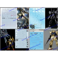 Decal nước dán mô hình Hyaku shiki | Shiki Crash Cain MG HG các loại Water Sticker